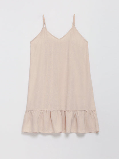 Tiered Hem Ruffle Cami Dress