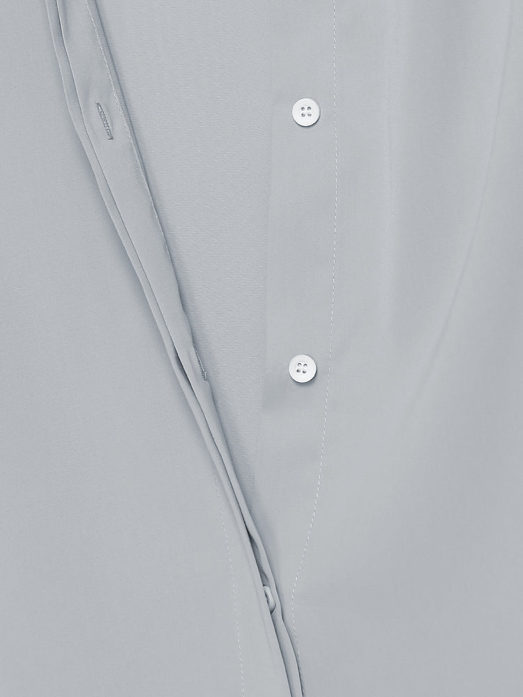 Extended Collar Lapel Blouse