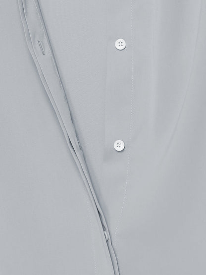 Extended Collar Lapel Blouse