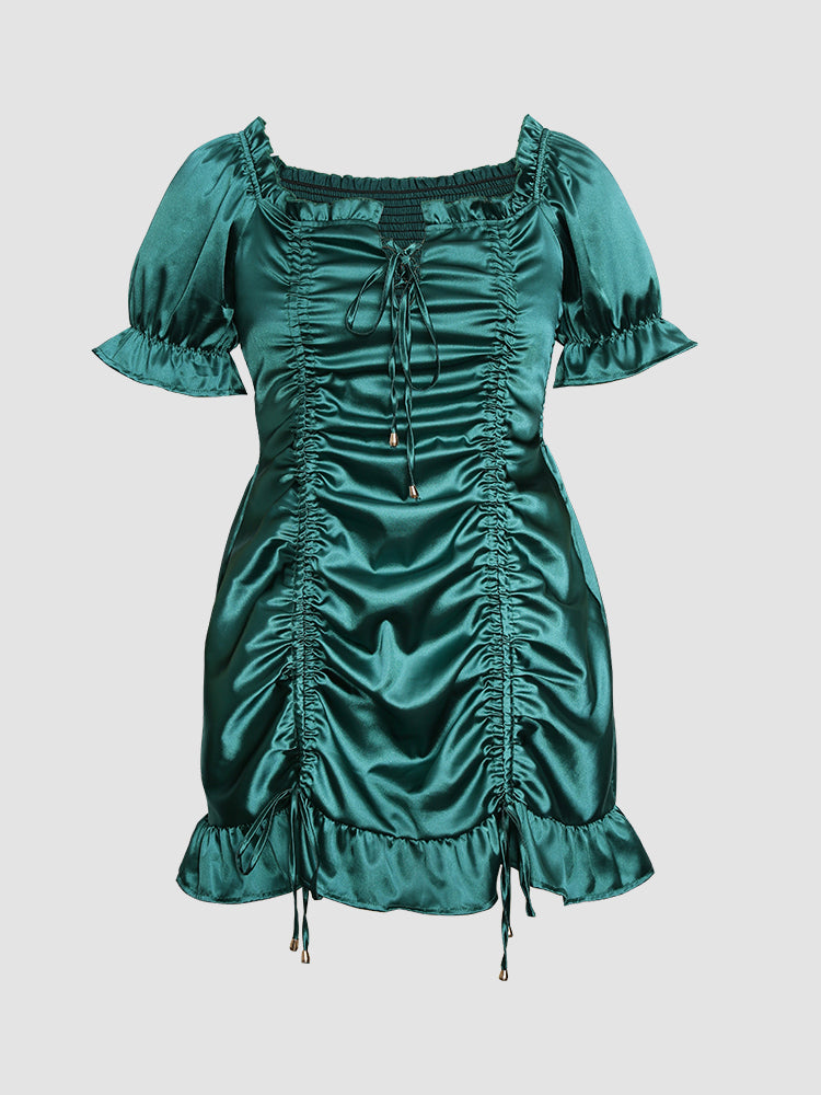 Ruffle Ruched Dress
