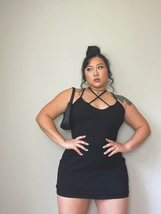 Criss Cross Bodycon Dress