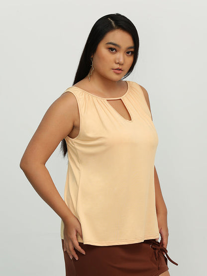 Keyhole Backless Crop Top