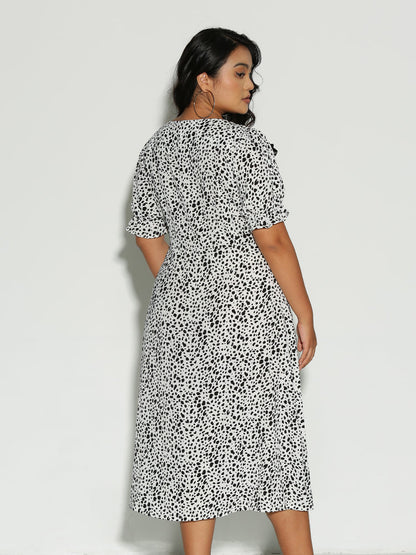 Leopard Bowknot Dress