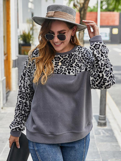 Casual Leopard Patchwork T-shirt