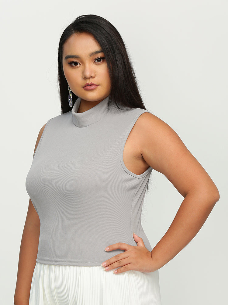 Round Neck Sleeveless Top