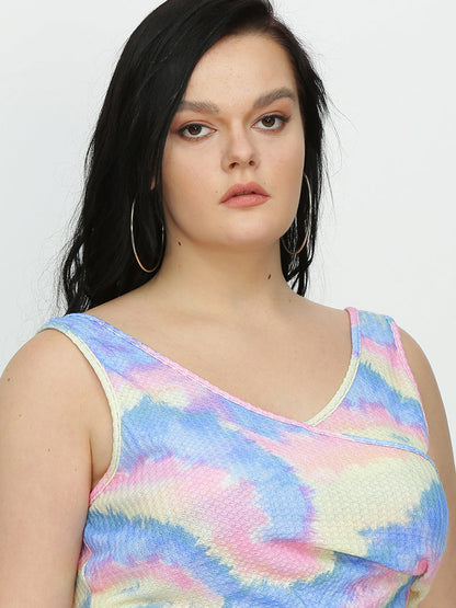 Tie Dye Knit Tank Tops