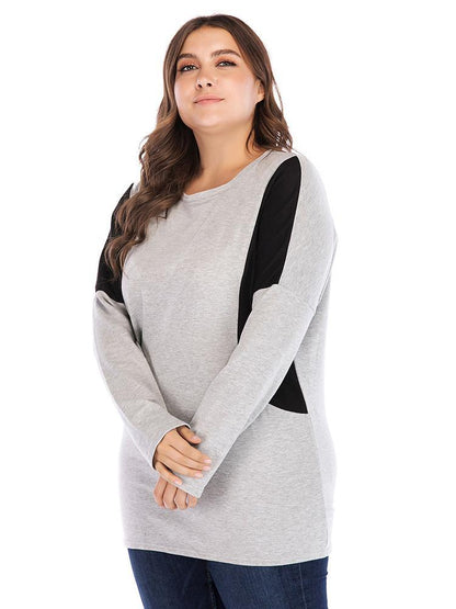 Patchwork Round Neck T-shirt