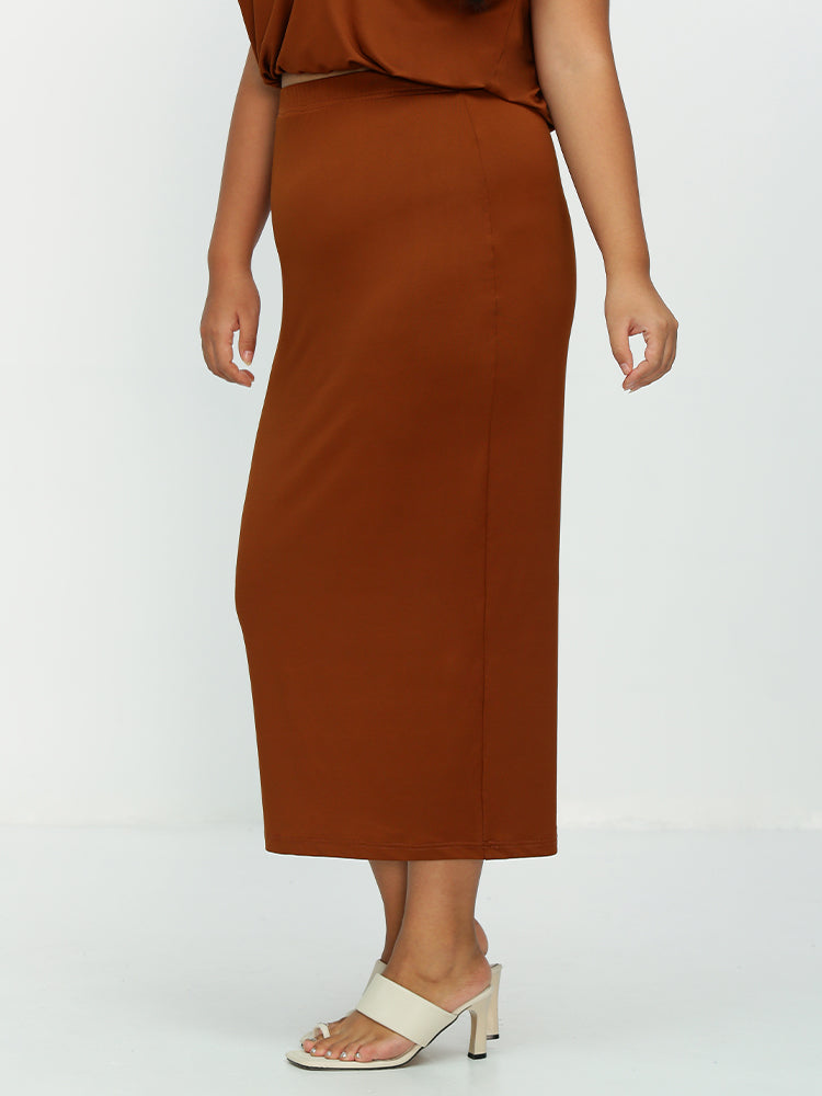 High Waist High Stretch Skirt