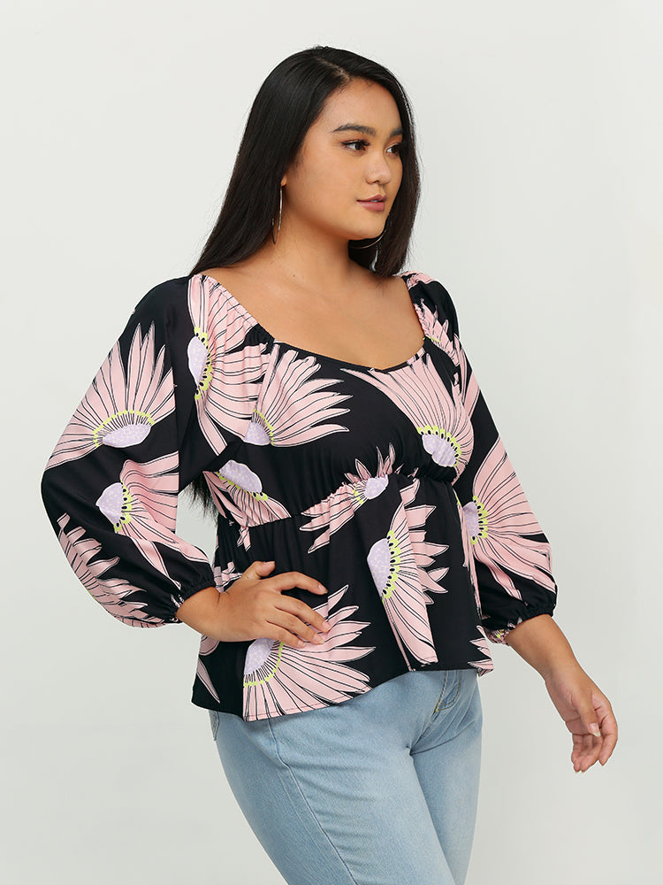 Floral Long Sleeve Top