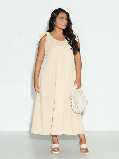 Bowknot Shoulder Dress