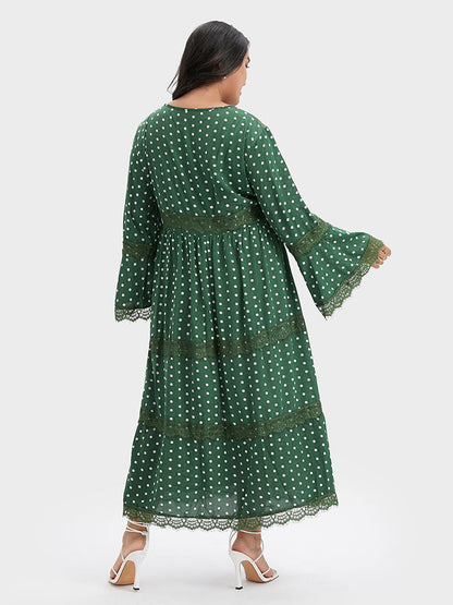 Polka Dot Patchwork Dress