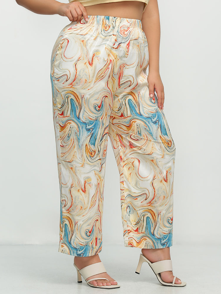 Tie Dye Twisted Painting Pants