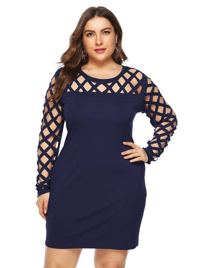 Hollow Out Slim Fit Dress