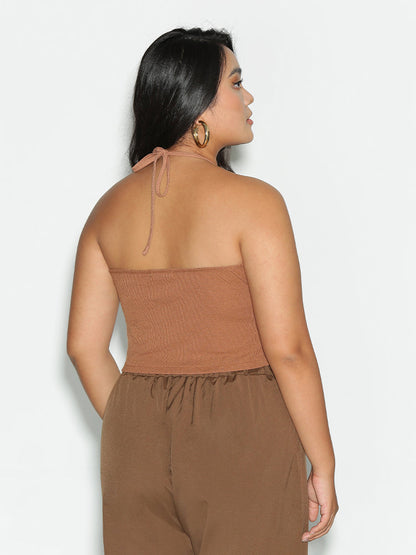 Halter Neck Keyhole Top