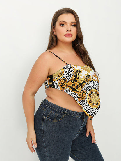Leopard Print Bandana Tube Top