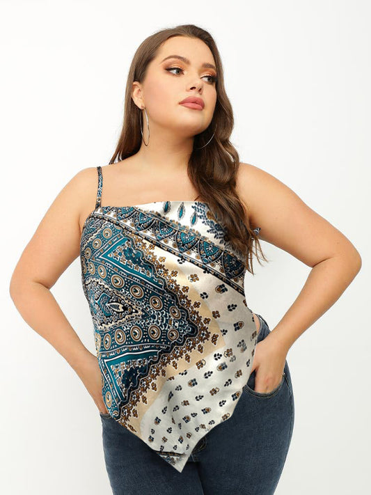 Retro Print Bandana Tube Top