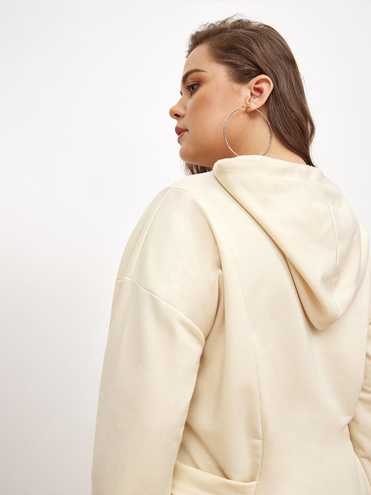 Side Buckle Sweatshirt Dress