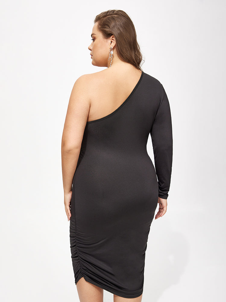 Asymmetrical One shoulder Dress