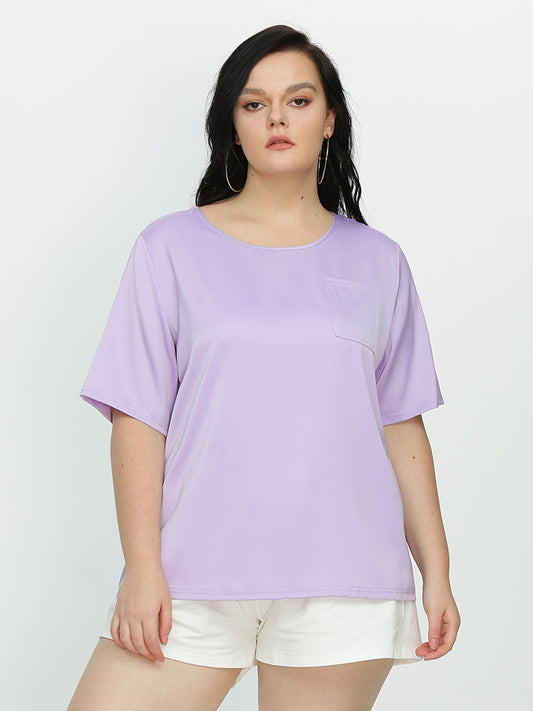 Short Sleeve Pocket Blouse