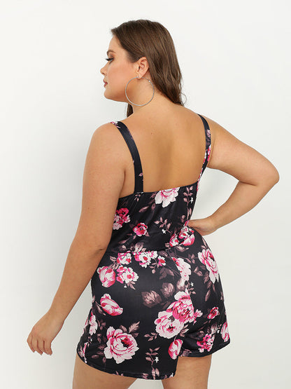 Floral Sexy Knotted Jumpsuit