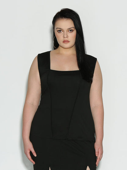 Square Neck Sleeveless Top