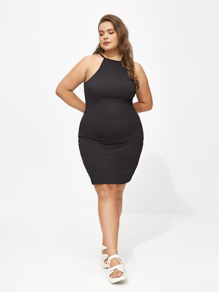 Bodycon Stretch Solid Dress