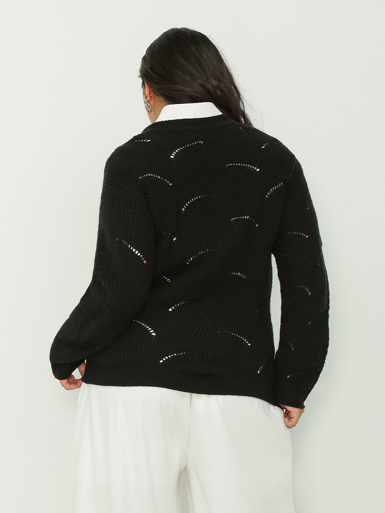 Hollow Out Casual Sweater