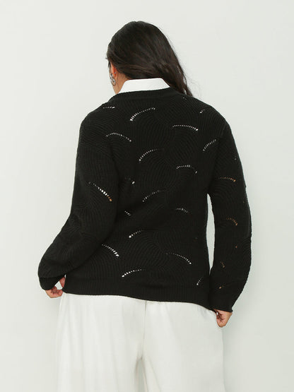 Hollow Out Casual Sweater
