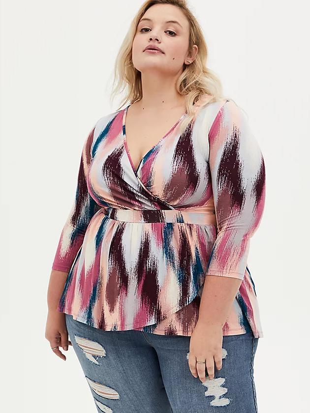 Graffiti V-neck Blouse