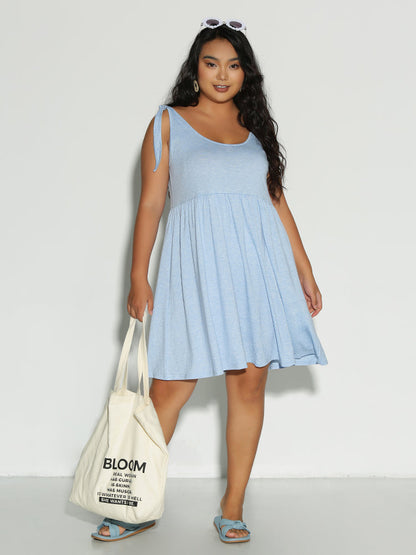 Tiered Knotted Shoulder Dress