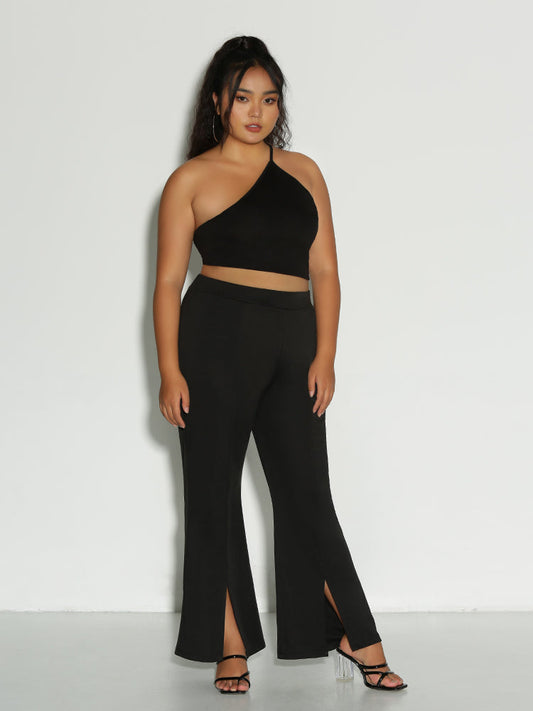 Single Strap Bowknot Back Top