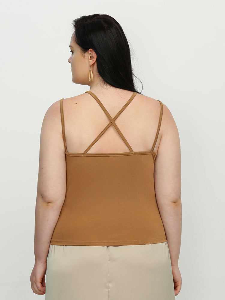 Cross Back Backless Top
