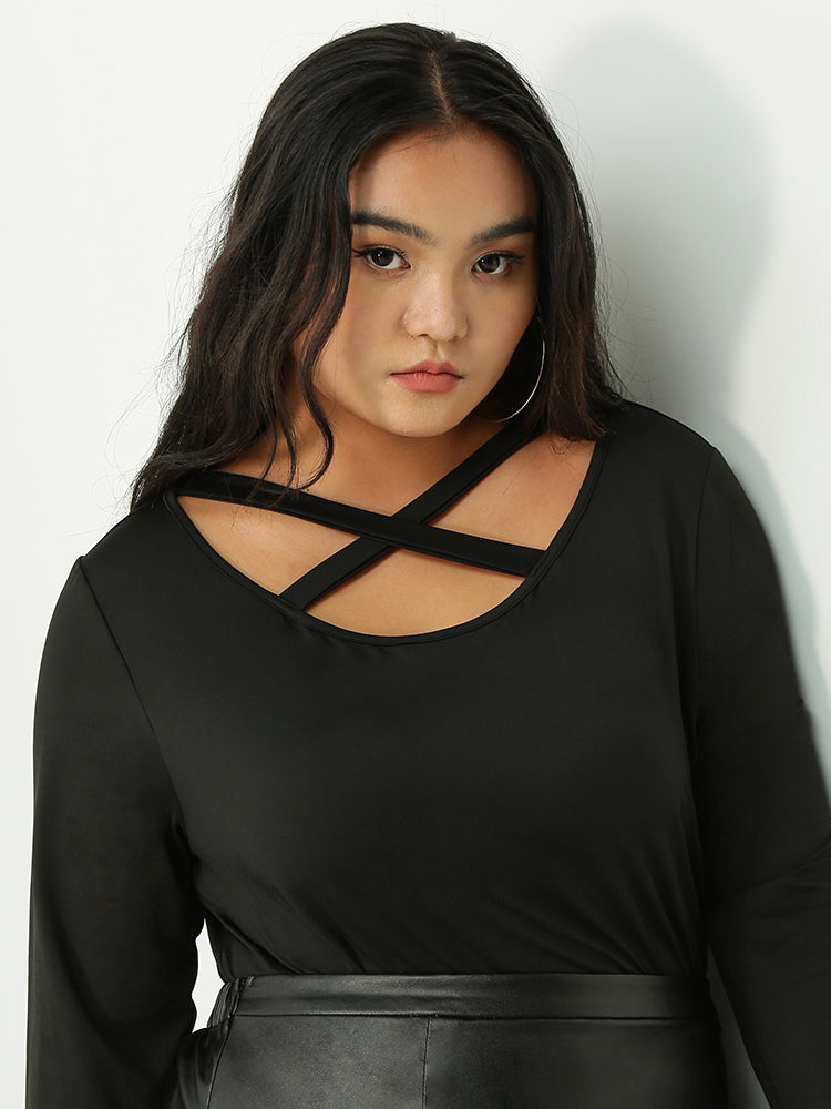 Criss Cross Front T-shirt