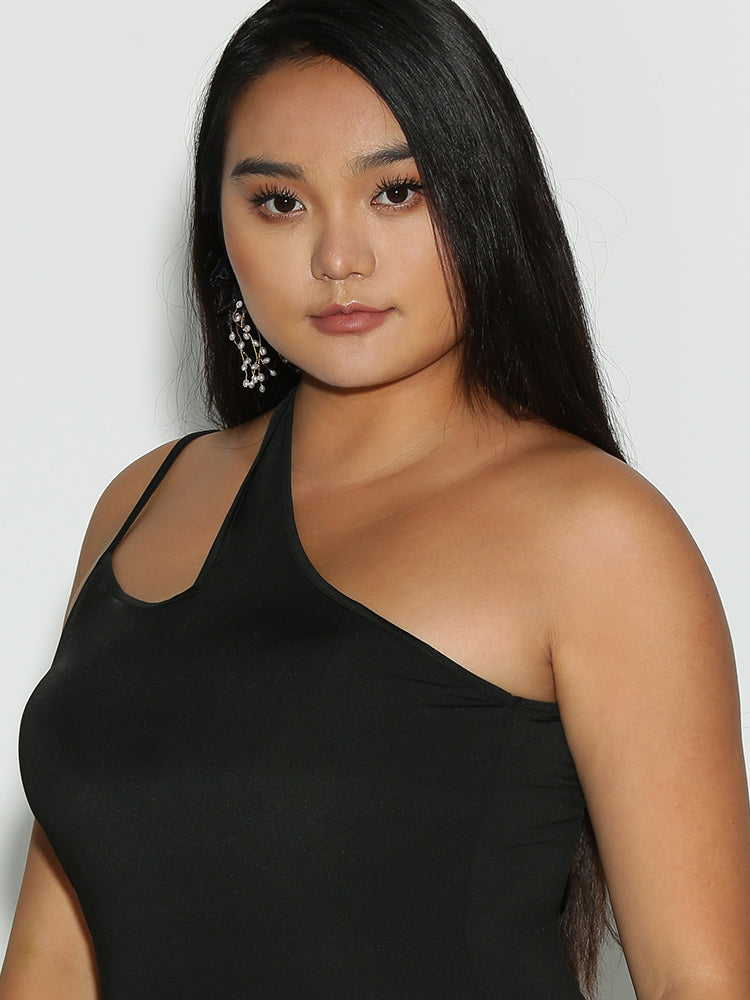 Cut Out One Shoulder Top