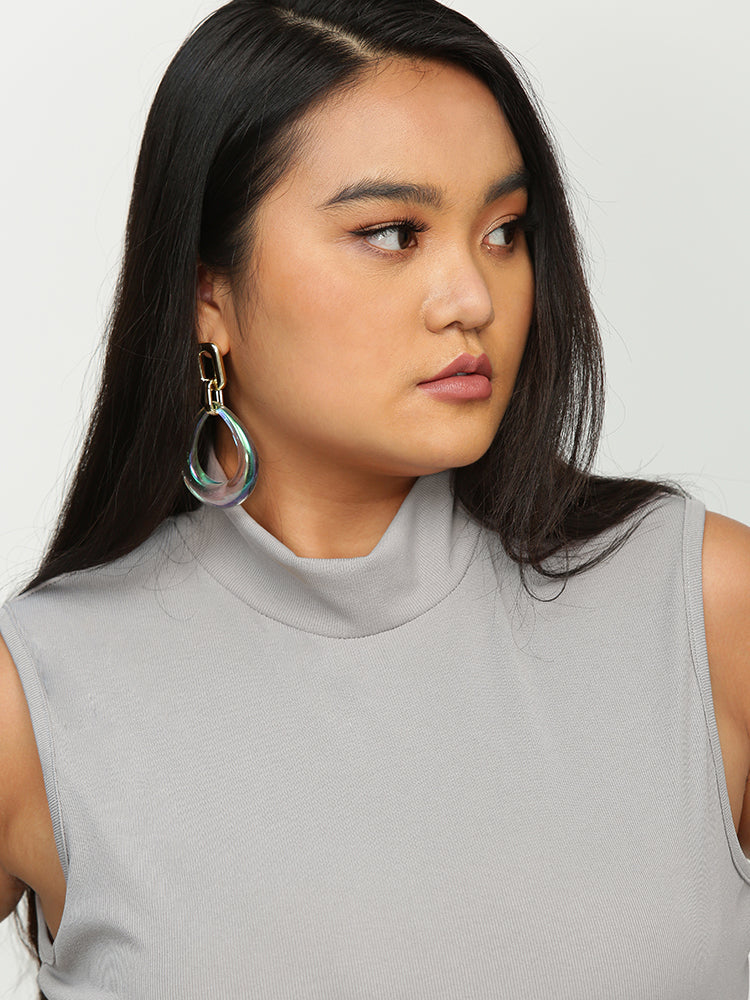 Round Neck Sleeveless Top