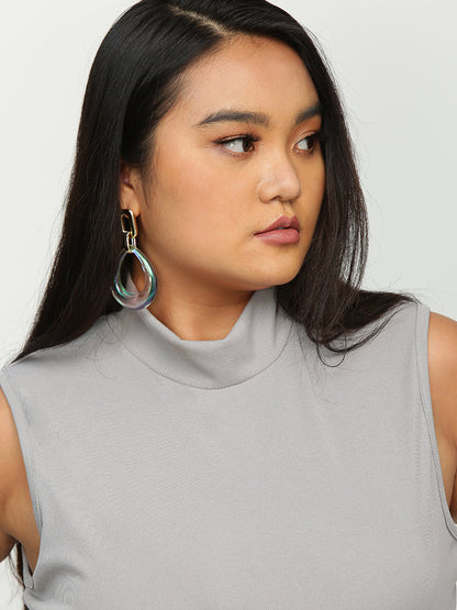 Round Neck Sleeveless Top