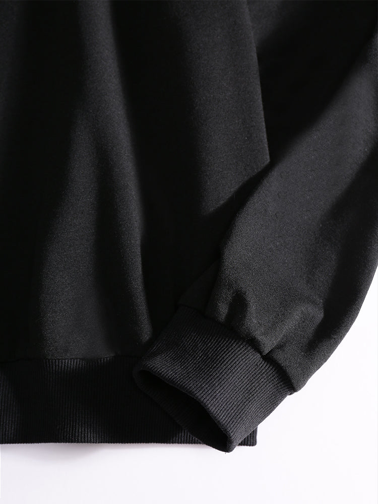 Cat Dessert Letter Printed Sweatshirt