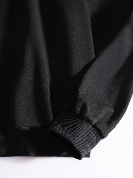 Cat Dessert Letter Printed Sweatshirt