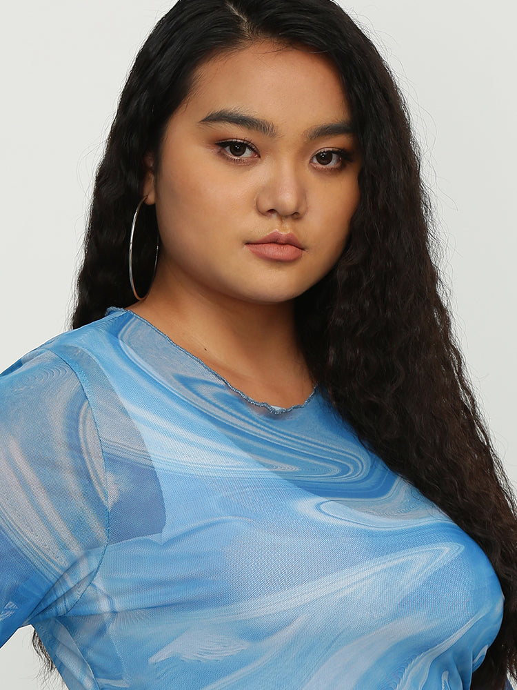 Water Ripple See Through Top