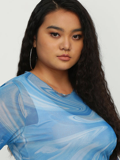 Water Ripple See Through Top