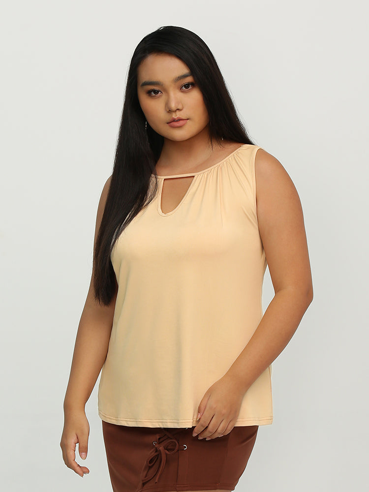 Keyhole Backless Crop Top
