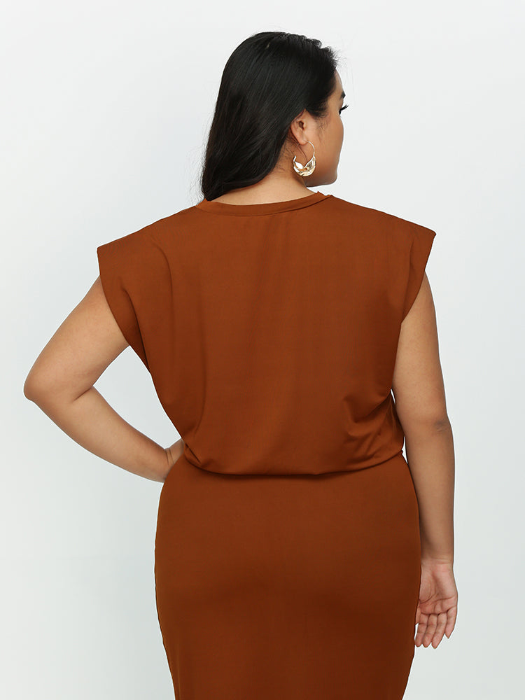 Cap Sleeve Round Neck T-Shirt