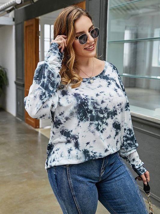 Tie Dye Round Neck Loose T-shirt