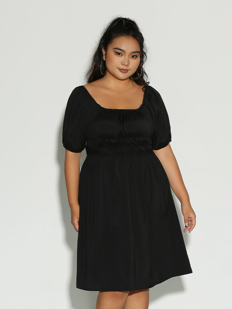 Cut Out Back Bowknot Dress