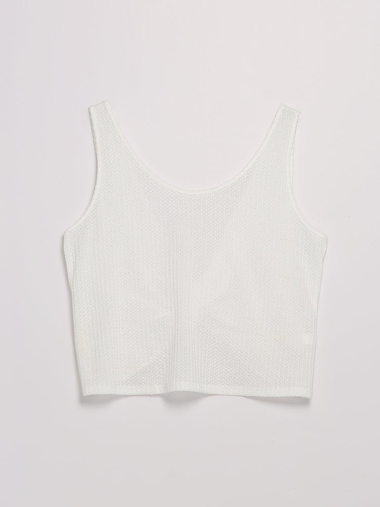 Backless Sleeveless Top