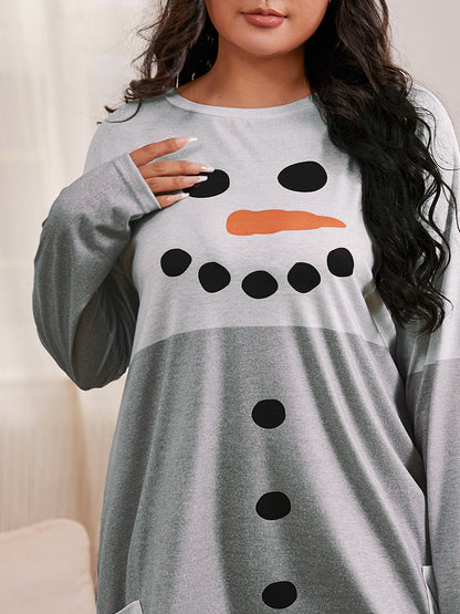 Color Block Graphic Print Casual Dress