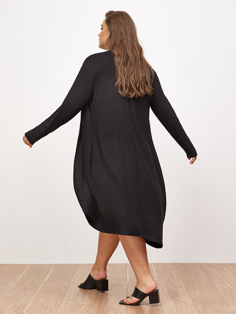 Open Front Long Cardigan