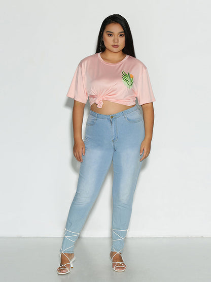 Leaf Round Neck T-Shirt
