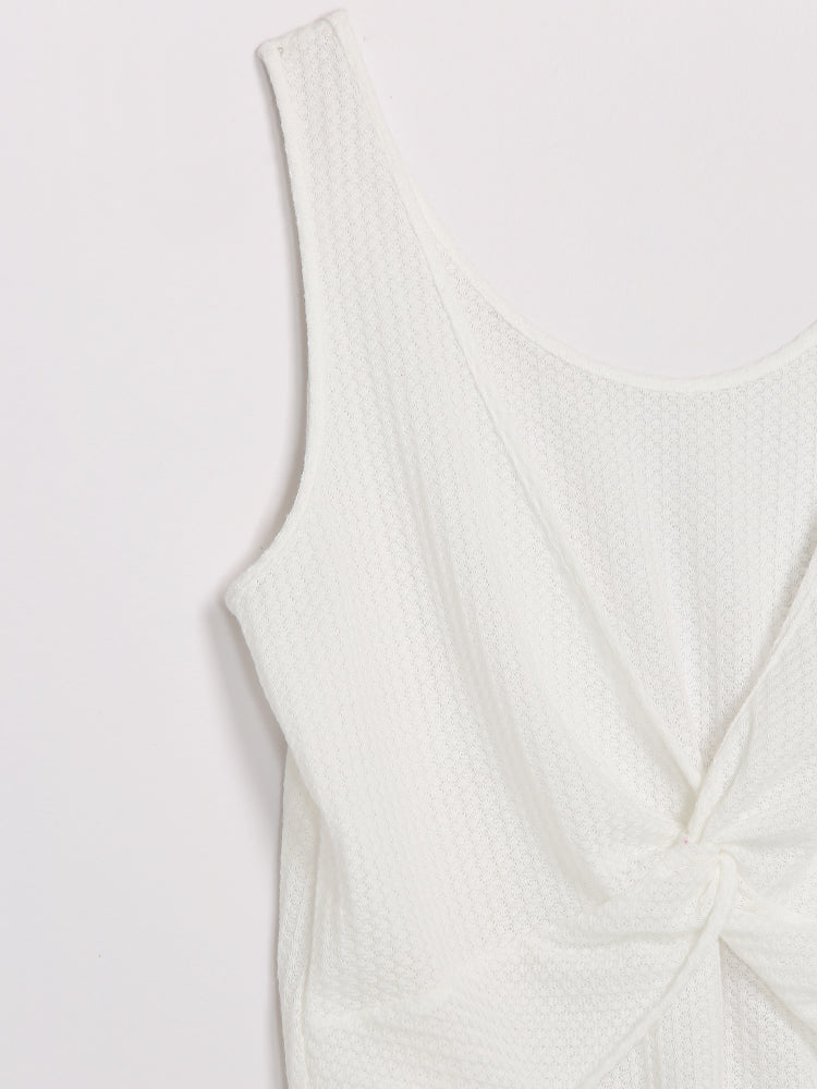 Backless Sleeveless Top