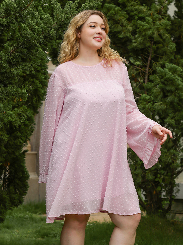 Loose Flared Sleeve Dress